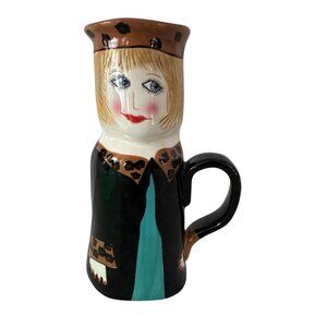 Susan Paley Ceramic Mug By Ganz Ganza Bella Casa Lucy Latte Jave Hand-Painted
